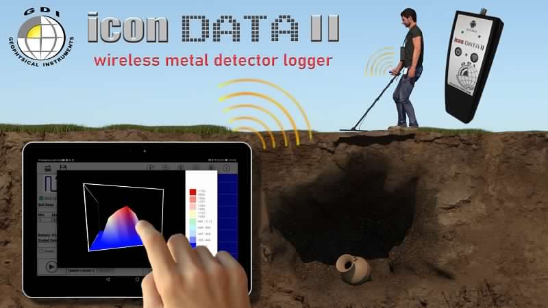 1)ICON DATA II Metal Detector Data Logger